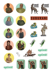 Suburani stickers: 4 sheets